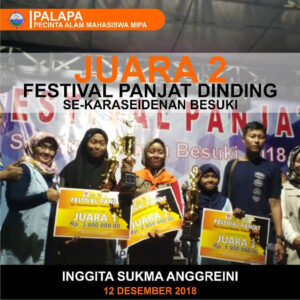 Juara 2 Festival Panjat Dinding